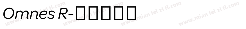 Omnes R字体转换